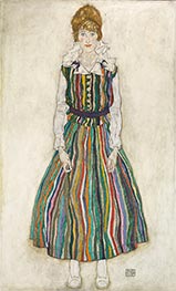 Porträt von Edith Schiele | Schiele | Gemälde Reproduktion