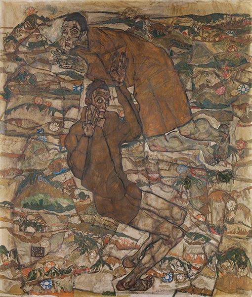 Levitation (The Blind II), 1915 | Schiele | Painting Reproduction