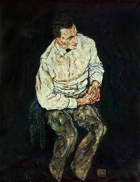 Portrait of Karl Gruenwald | Schiele | Painting Reproduction