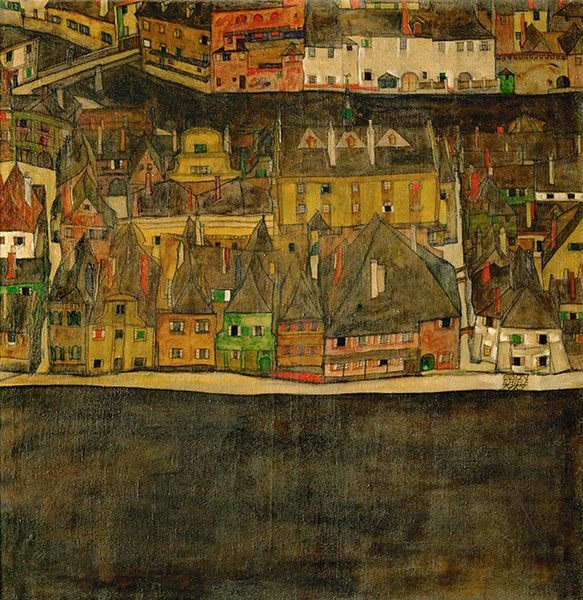 Small Town (III), 1913 | Schiele | Painting Reproduction
