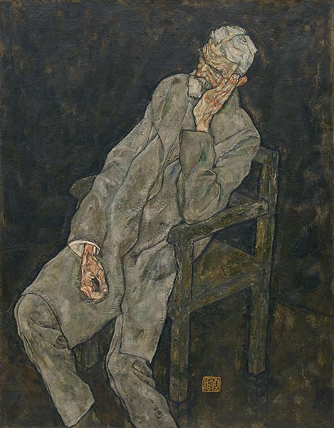 Portrait of Johann Harms, 1916 | Schiele | Painting Reproduction