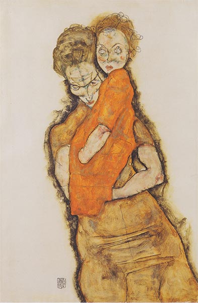 Mutter und Kind, 1914 | Schiele | Gemälde Reproduktion