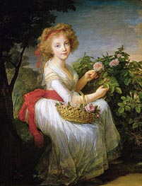 Portrait of Marie-Christine of Bourbon-Naples, c.1790 by Elisabeth-Louise Vigee Le Brun | Painting Reproduction