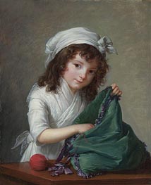 Mademoiselle Brongniart | Elisabeth-Louise Vigee Le Brun | Painting Reproduction