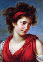 Portrait of Maguerite Porporati, 1792 by Elisabeth-Louise Vigee Le Brun | Painting Reproduction