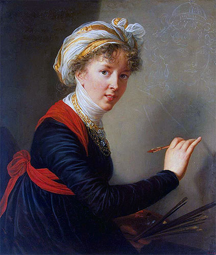 Self-Portrait, 1800 | Elisabeth-Louise Vigee Le Brun | Painting Reproduction