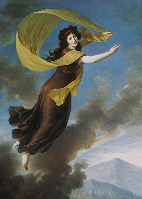 Portrait of Princess Karoline von Liechtenstein, nee Countess von Manderscheit as Iris | Elisabeth-Louise Vigee Le Brun | Painting Reproduction