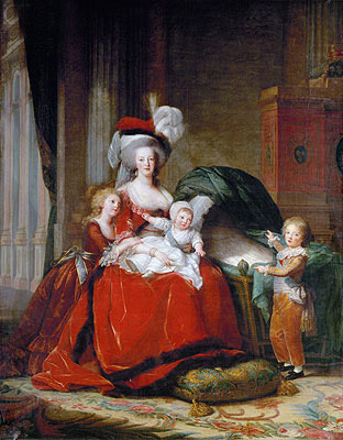 Marie-Antoinette and her Children, 1787 | Elisabeth-Louise Vigee Le Brun | Painting Reproduction