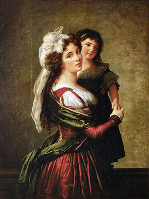 Madame Rousseau und ihre Tochter, 1789 | Elisabeth-Louise Vigee Le Brun