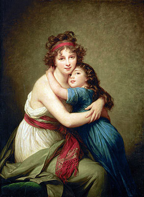 Madame Vigee-Lebrun and her Daughter Jeanne-Lucie-Louise, 1789 | Elisabeth-Louise Vigee Le Brun | Painting Reproduction