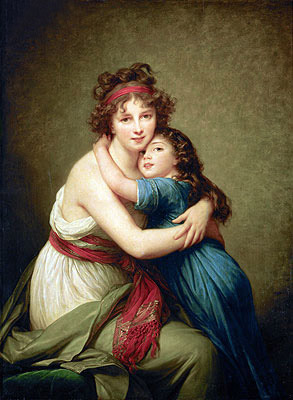 Madame Vigee-Lebrun und ihre Tochter Jeanne-Lucie-Louise, 1789 | Elisabeth-Louise Vigee Le Brun