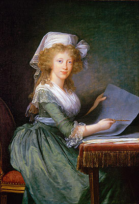 Mary Louise of Bourbon-Sicily, Grand Duchess of Tuscany, 1790 | Elisabeth-Louise Vigee Le Brun | Gemälde Reproduktion