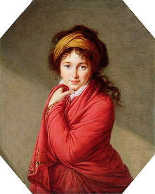 Portrait of Countess Varvara Nikolaevna Golovine, nee Galitzine, c.1797/00 | Elisabeth-Louise Vigee Le Brun | Gemälde Reproduktion