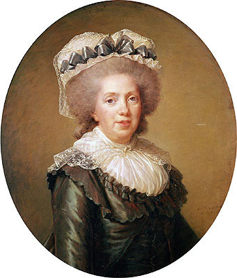Portrait of Adelaide de France, 1791 | Elisabeth-Louise Vigee Le Brun | Painting Reproduction