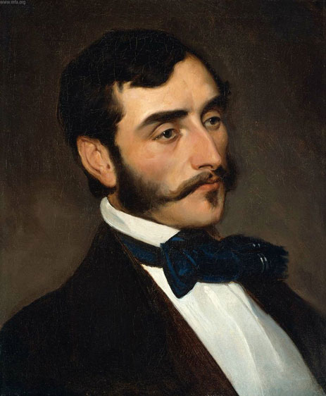 Portrait of William Morris Hunt, c.1845 | Leutze | Painting Reproduction