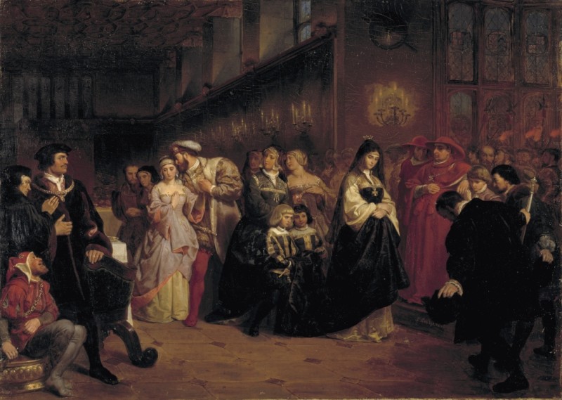 Leutze | Die Werbung um Anne Boleyn, 1846 Die Werbung um Anne Boleyn, 1846 | Leutze