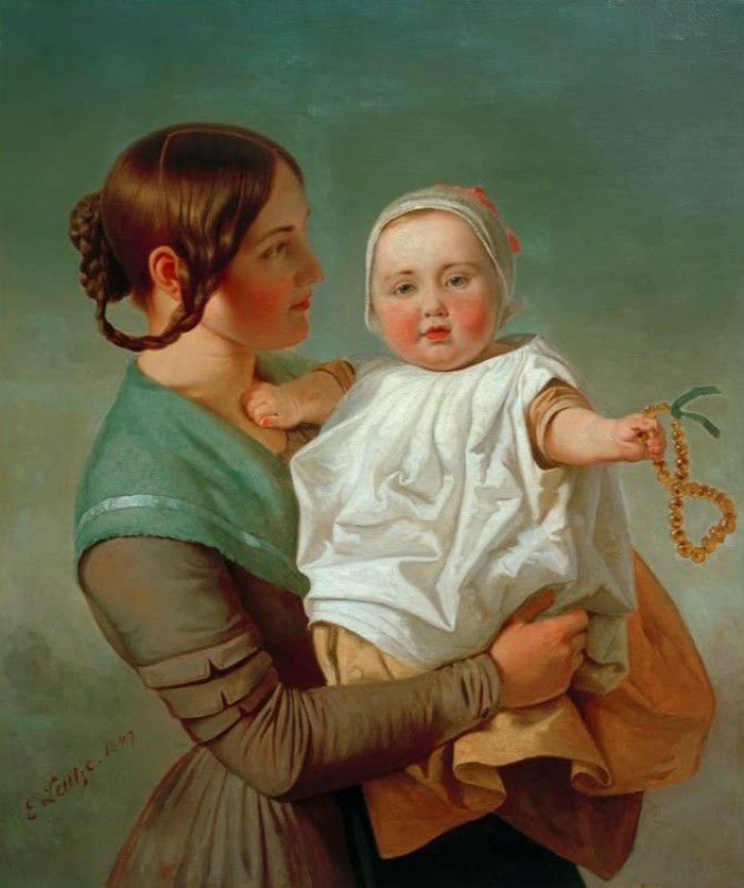 Leutze | Die Bernsteinkette, 1847 Die Bernsteinkette, 1847 | Leutze