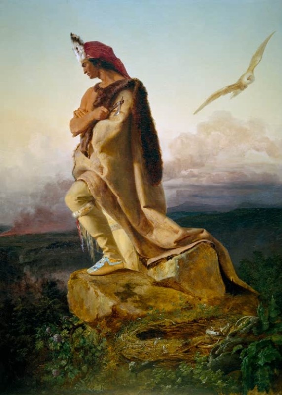 Leutze | Der letzte Mohikaner, 1850 Der letzte Mohikaner, 1850 | Leutze