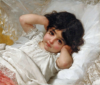 Portrait of Marie-Louise, 1880 | Emile Munier | Painting Reproduction