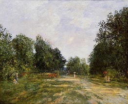 Cordier Park, Trouville, c.1880/85 by Eugene Boudin | Painting Reproduction