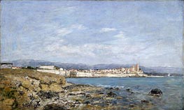 View of Antibes | Eugene Boudin | Gemälde Reproduktion