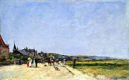 Deauville, the Terrace, 1882 by Eugene Boudin | Painting Reproduction