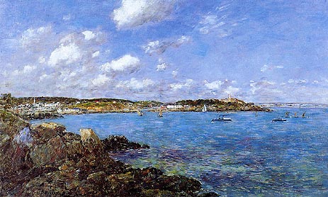 The Bay of Douarnenez, 1897 | Eugene Boudin | Gemälde Reproduktion