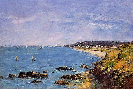 Trouville, View from the Heights, 1897 | Eugene Boudin | Painting Reproduction