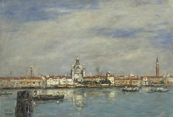 Venedig, der Canal Grande, 1895 von Eugene Boudin | Gemälde-Reproduktion