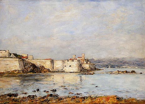 Antibes, the Fortifications, 1893 | Eugene Boudin | Painting Reproduction