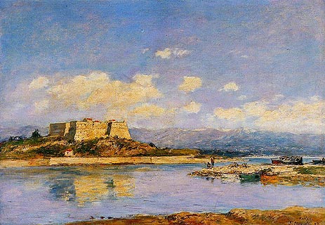 Antibes, Fort Carre, 1893 | Eugene Boudin | Gemälde Reproduktion