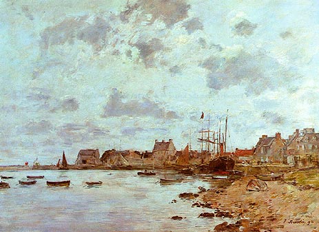 The Port at Saint-Vaast-la-Hougue | Eugene Boudin | Painting Reproduction
