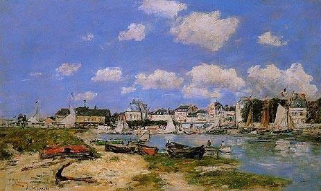 Trouville, the Port, c.1885/90 | Eugene Boudin | Gemälde Reproduktion