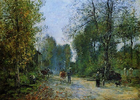 Trouville, Le Chemin de la Corderie, 1878 von Eugene Boudin | Gemälde-Reproduktion