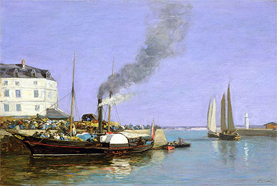 Honfleur, the Jetty - Eugene Boudin