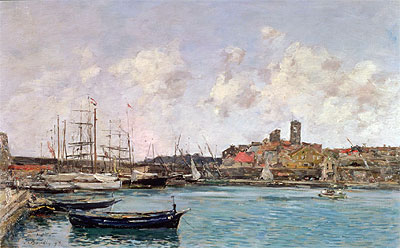 View of Antibes, 1893 | Eugene Boudin | Painting Reproduction