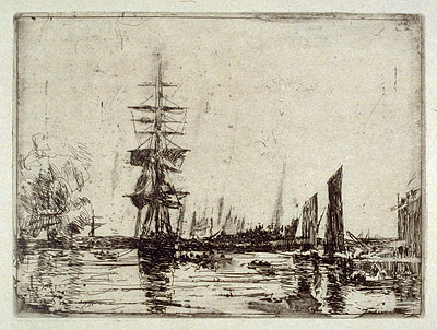 Bateaux | Eugene Boudin | Gemälde Reproduktion