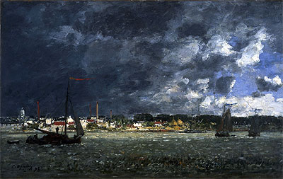 Storm over Antwerp, 1872 | Eugene Boudin