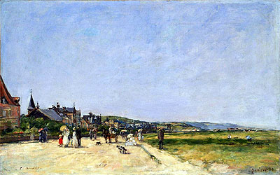 Deauville, die Terrasse | Eugene Boudin | Gemälde Reproduktion