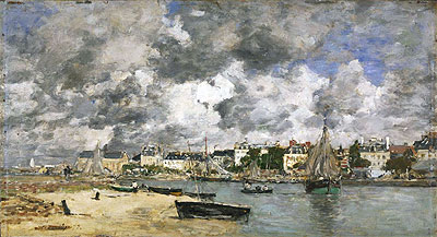 Ansicht von Trouville | Eugene Boudin | Gemälde Reproduktion