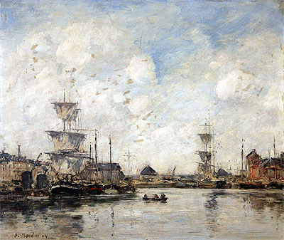 Fecamp, the Basin, 1894 | Eugene Boudin | Painting Reproduction