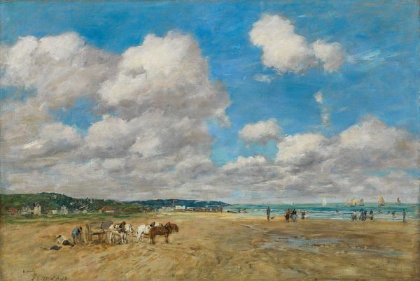Deauville, 1893 von Eugene Boudin | Gemälde-Reproduktion