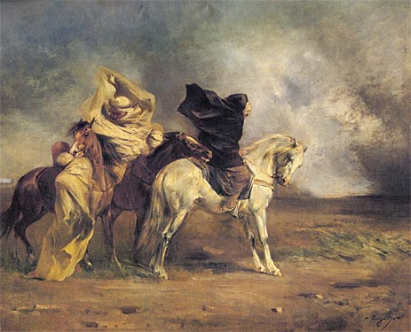 Der Simoun, c.1864 | Eugene Fromentin | Gemälde Reproduktion