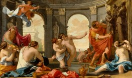 Poliphile im Bad mit den Nymphen | Eustache Le Sueur | Gemälde Reproduktion