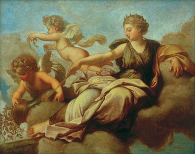Juno Verteilt Almosen über Karthago, c.1653/55 | Eustache Le Sueur