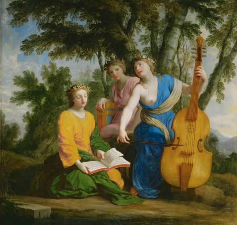 Eustache Le Sueur | Melpomene, Erato und Polymnia, c.1652/55 Melpomene, Erato und Polymnia, c.1652/55 | Eustache Le Sueur