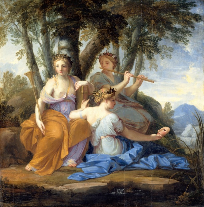 Clio, Euterpe und Thalia, c.1652/55 | Eustache Le Sueur