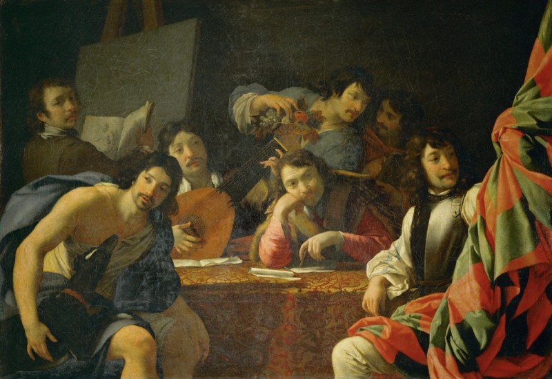 Eustache Le Sueur | Gathering of Friends, 1640 Gathering of Friends, 1640 | Eustache Le Sueur