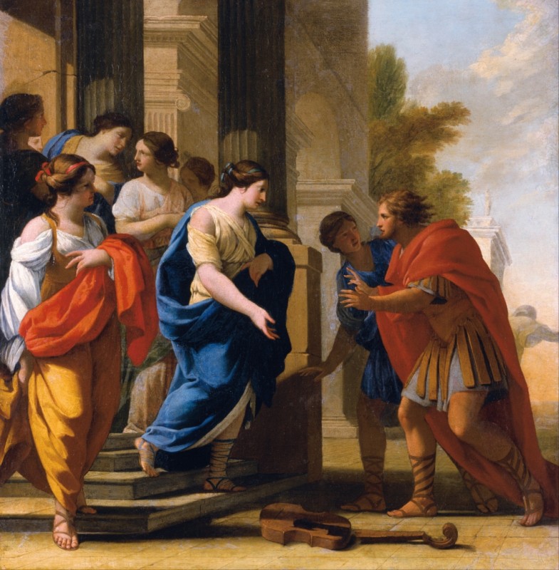 Eustache Le Sueur | Poliphilo begegnet der Nymphe Philtronia, 1643 Poliphilo begegnet der Nymphe Philtronia, 1643 | Eustache Le Sueur