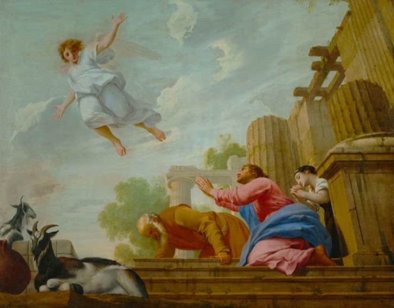 Eustache Le Sueur | Der Engel Raphael verlässt Tobias und seine Familie, n.d. Der Engel Raphael verlässt Tobias und seine Familie, n.d. | Eustache Le Sueur
